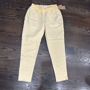 Champion Mens Reverse Weave Natural State Jogger Sweatpants Beige Size L NWT